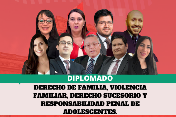 Diplomado: Derecho de Familia, Violencia Familiar, Derecho Sucesorio y Responsabilidad Penal de Adolescentes